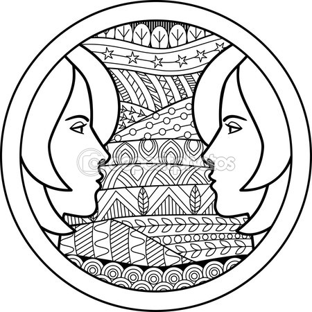 450x450 Zodiaco Firmar Gemini Vector De Stock Gemini Gemini