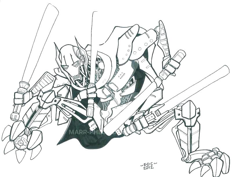 General Grievous Coloring Page General Grievous Coloring Page 800x610 General Grievous Coloring Page General Grievous Coloring Page
