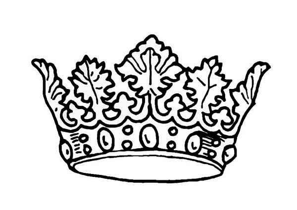 Picture Of Princess Crown Coloring Page 600x425 Picture Of Princess Crown Coloring Page
