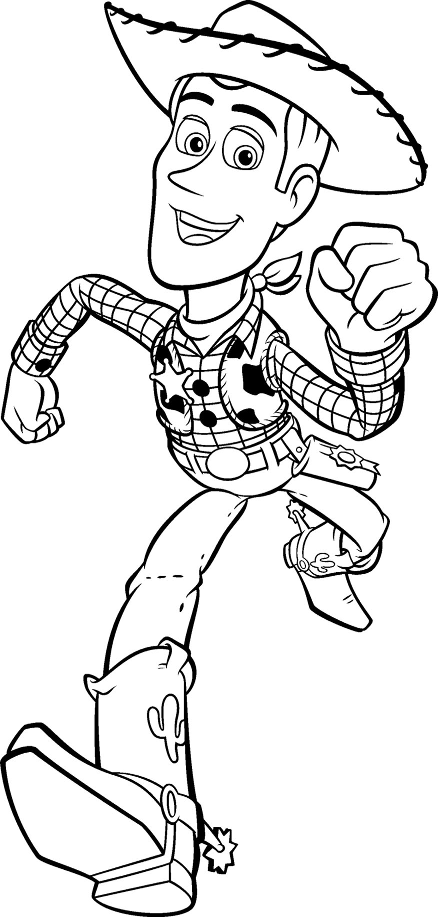 Toy Story Woody Runs Fast Coloring Pages 876x1830 Toy Story Woody Runs Fast Coloring Pages