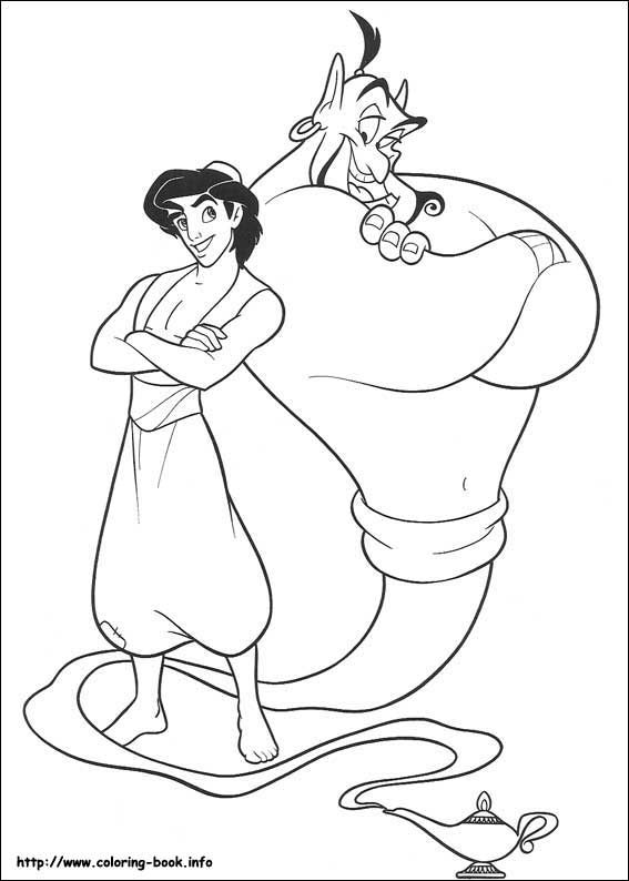 Aladdin Coloring Picture Disney's Princess Coloring Pages 567x794 Aladdin Coloring Picture Disney's Princess Coloring Pages