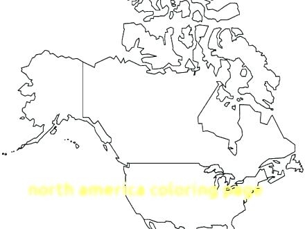 440x330 North America Coloring Map North Coloring Map North Coloring Page