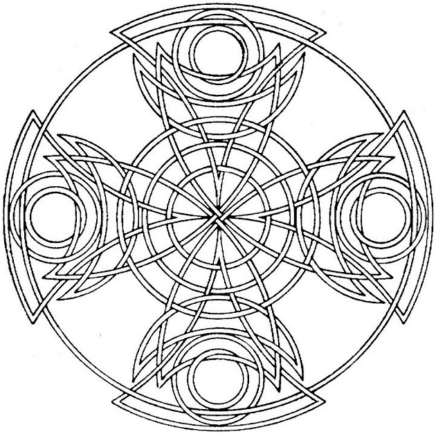 630x627 Free Geometric Coloring Pages For Adults