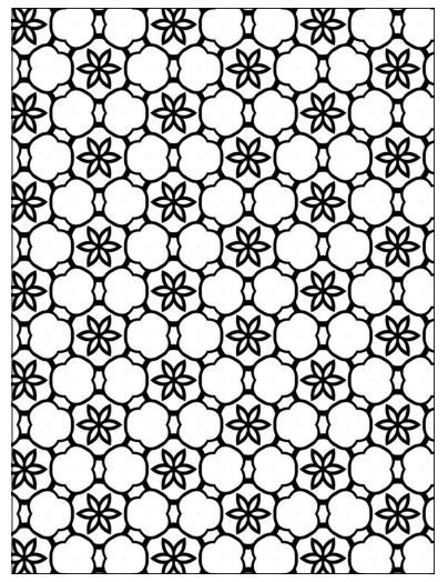 404x524 Free Printable Geometric Floral Stars Coloring Page Printable