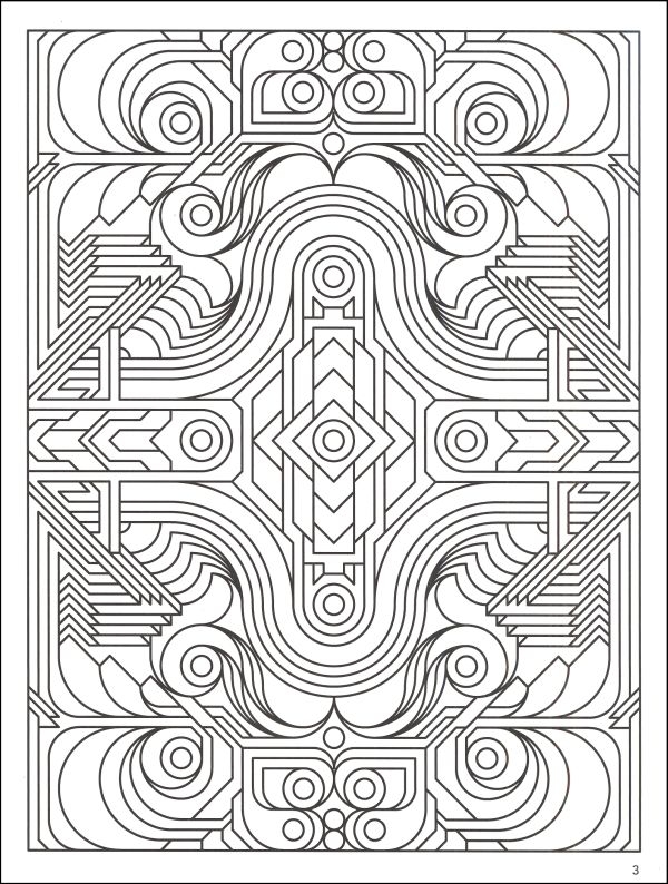 600x794 Pretty Geometric Adult Coloring Pages Download