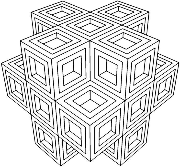 736x685 Printable Geometric Coloring Pages 25 Unique Geometric Coloring
