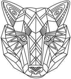 Geometric Animal Coloring Pages