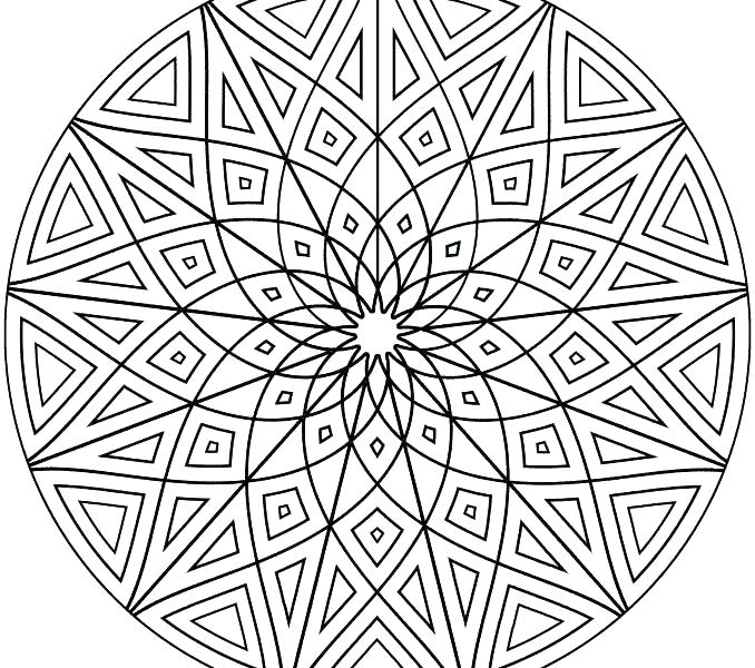678x600 Free Geometric Art Coloring Pages Printable Coloring Geometrical