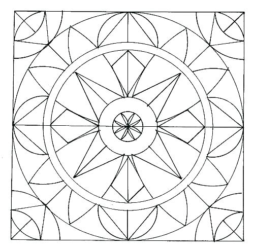 500x493 Geometry Coloring Pages Geometry Coloring Pages Pictures Geometric