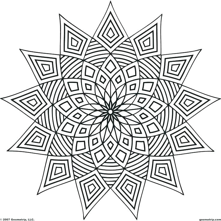 736x736 Easy Coloring Book For Adults Also Easy Geometric Coloring Pages