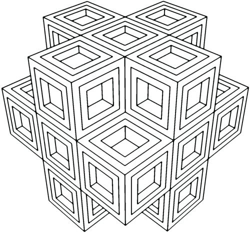 500x466 Geometric Coloring Pages Geometric Coloring Pages Geometric