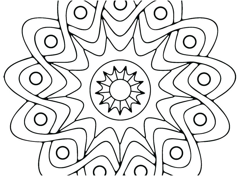 Easy Geometric Coloring Pages Free Printable Geometric Coloring 827x609 Easy Geometric Coloring Pages Free Printable Geometric Coloring