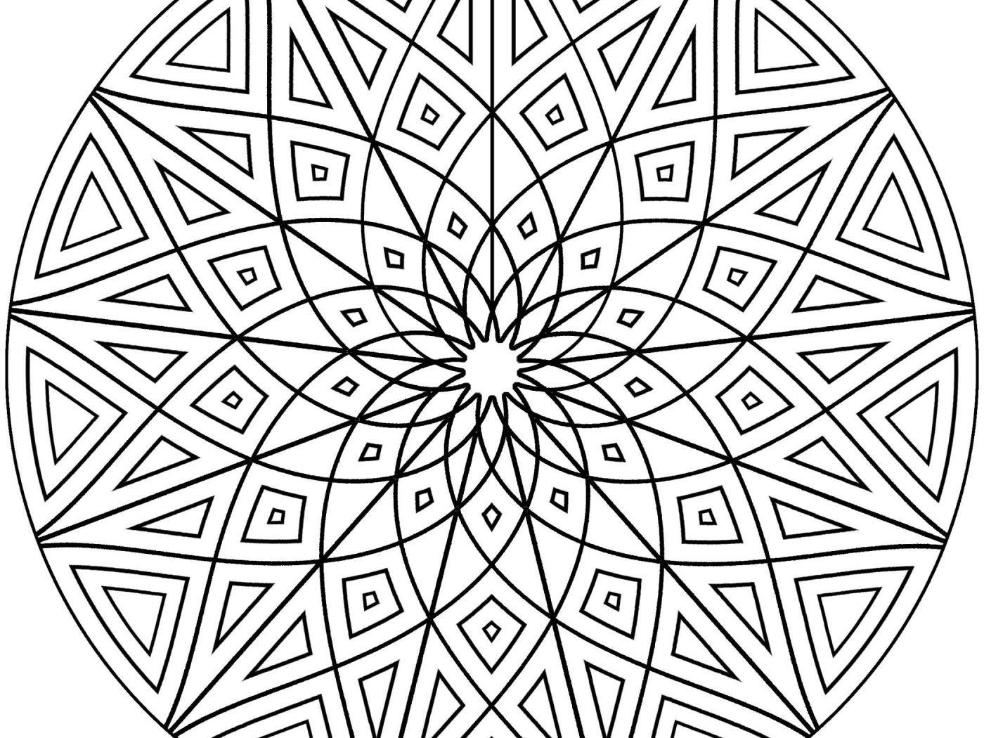 Geometric Coloring Pages For Adults To Print at GetColorings.com | Free ...