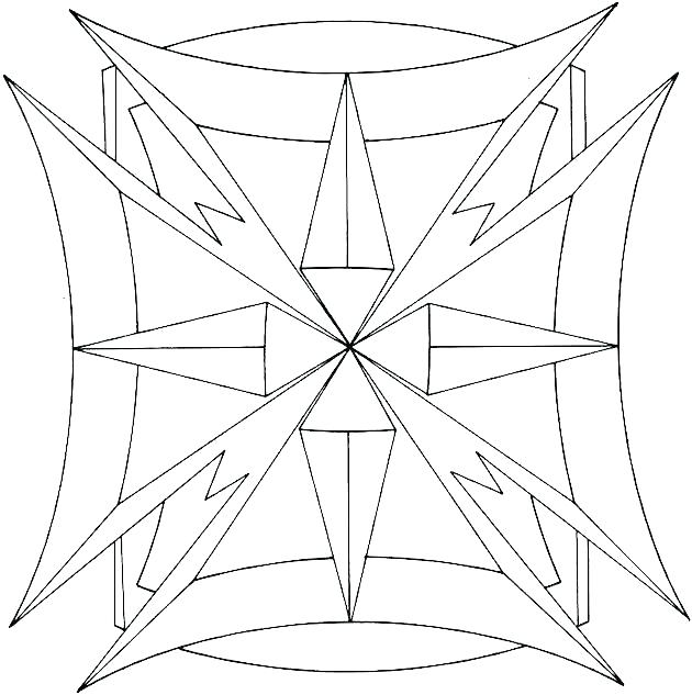 630x633 Easy Geometric Coloring Pages Geometric Patterns Coloring Pages