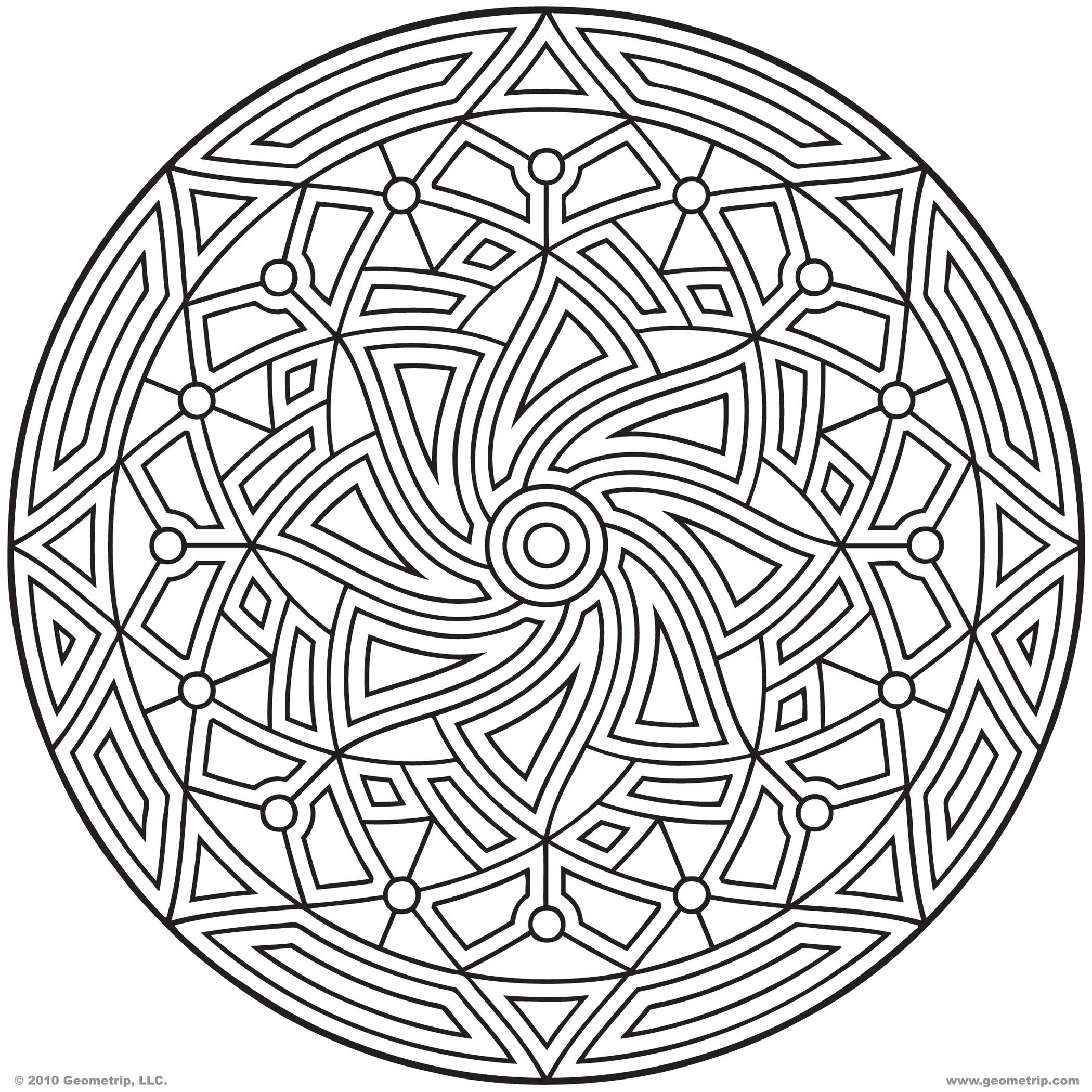 2100x2100 Images Of Printable Hard Geometric Coloring Pages