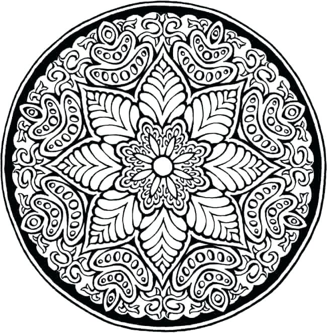 650x662 Pattern Coloring Pages Captivating Detailed Flower Coloring Pages