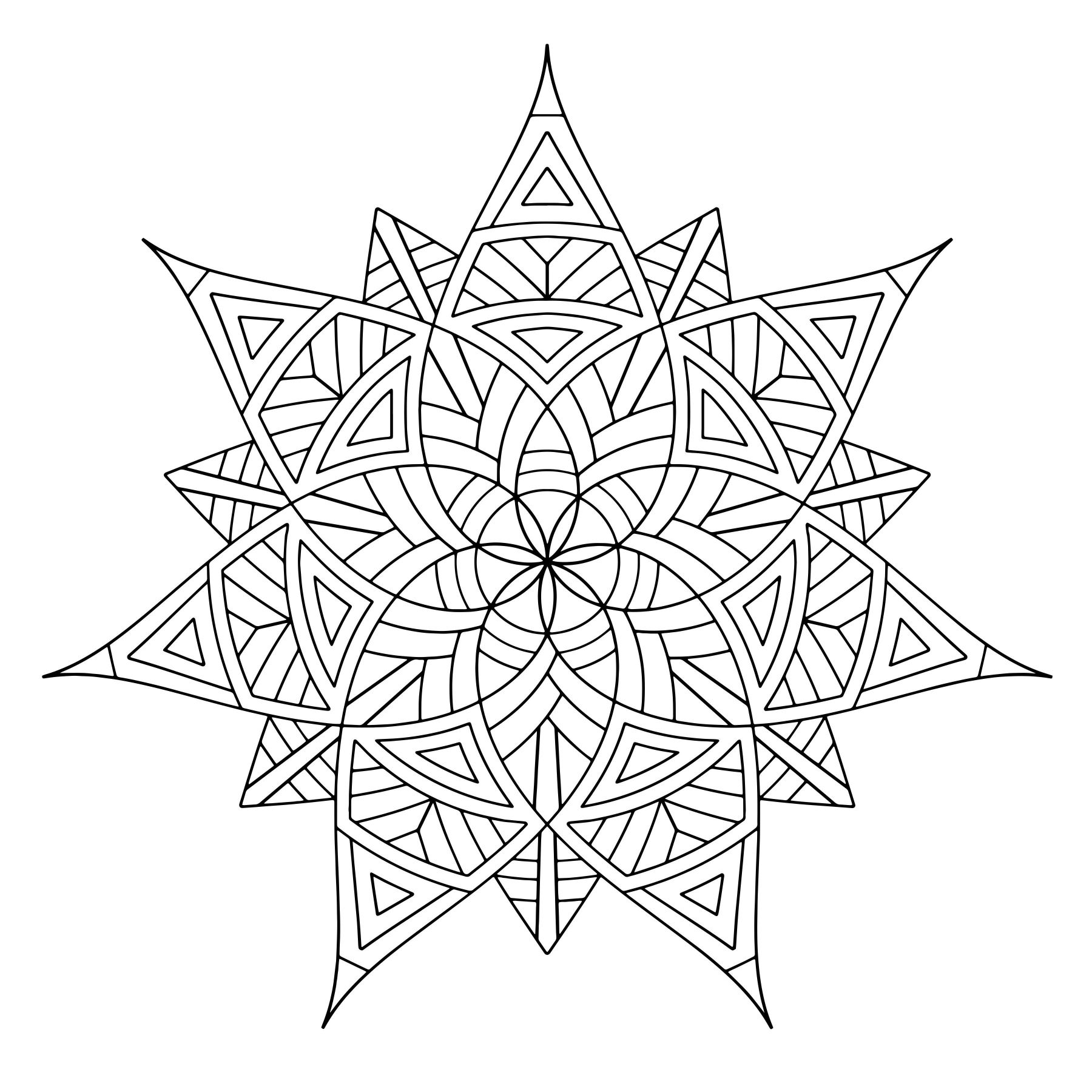 1800x1800 Amazing Printable Geometric Coloring Pages For Adults Pict
