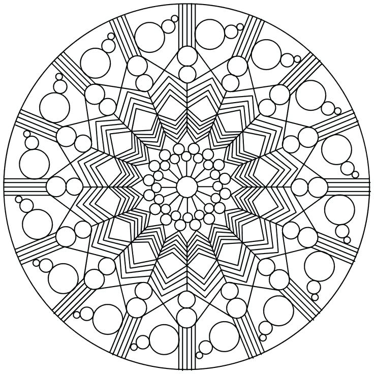 736x736 Geometric Coloring Pages Lock Screen Coloring Geometric Mandala
