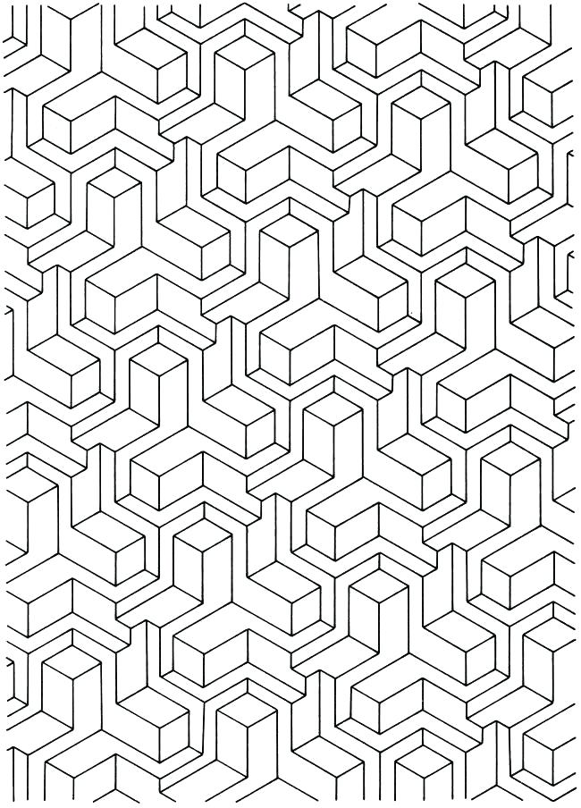 650x904 Geometric Designs Coloring Pages Geometric Pattern Coloring Pages
