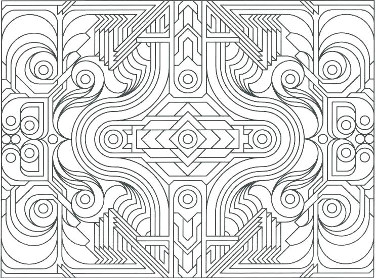 743x551 Geometric Designs Coloring Pages Geometrical Design Coloring Book