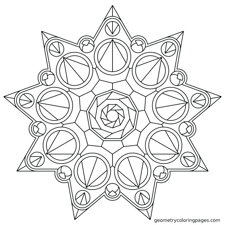 Geometric Mandala Coloring Pages at GetColorings.com | Free printable ...