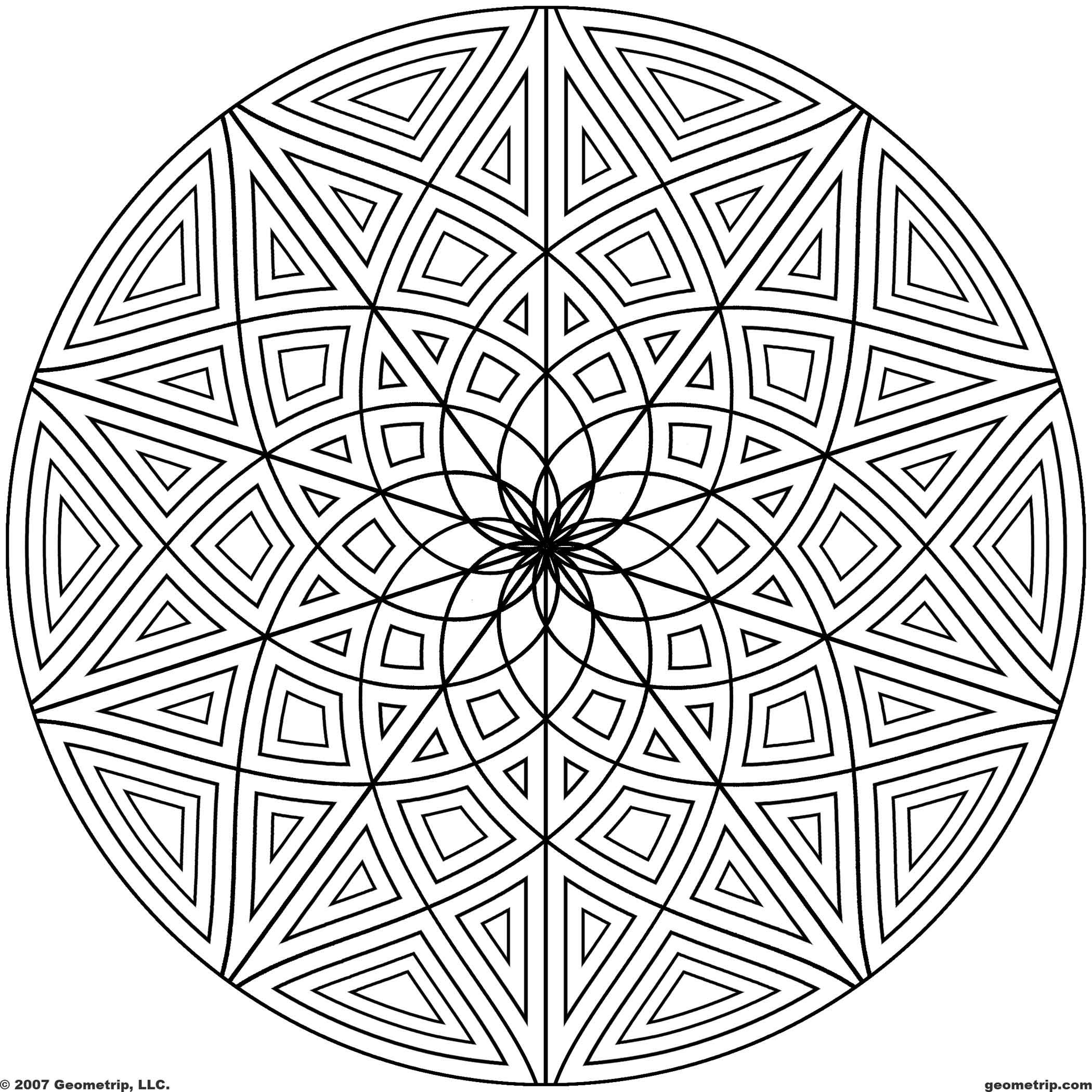 2100x2100 Printable Images Of Printable Hard Geometric Coloring Pages Free