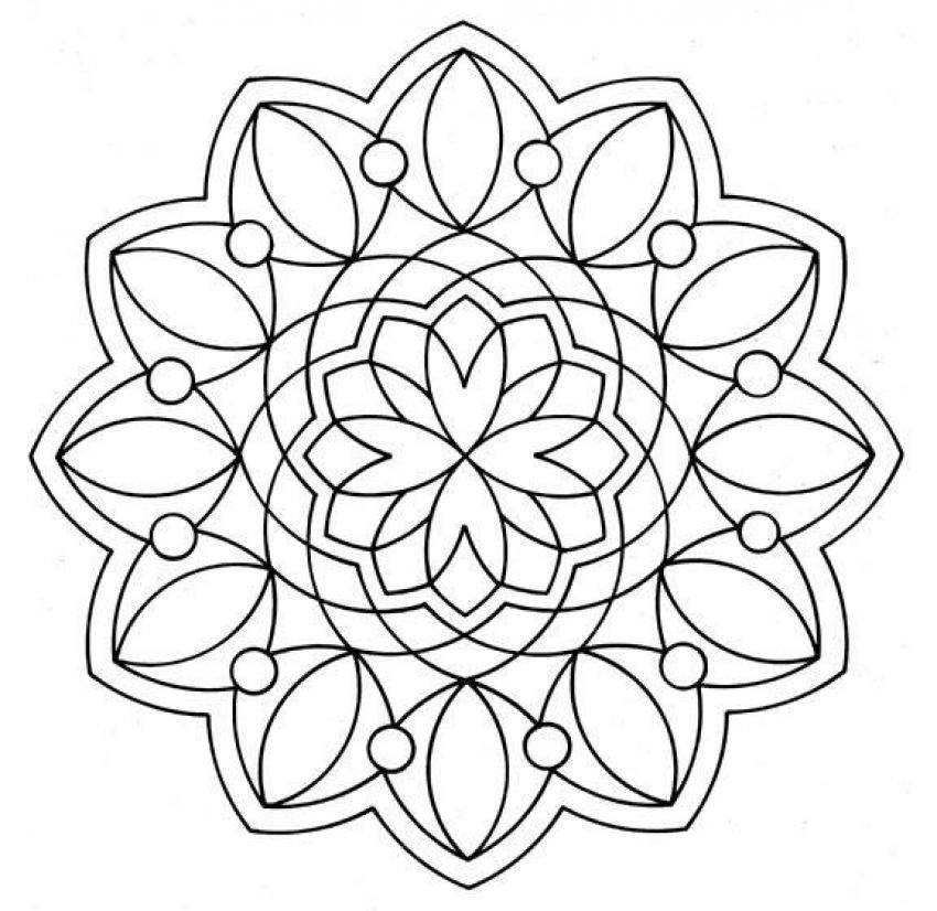 850x826 Mandala Con Flores