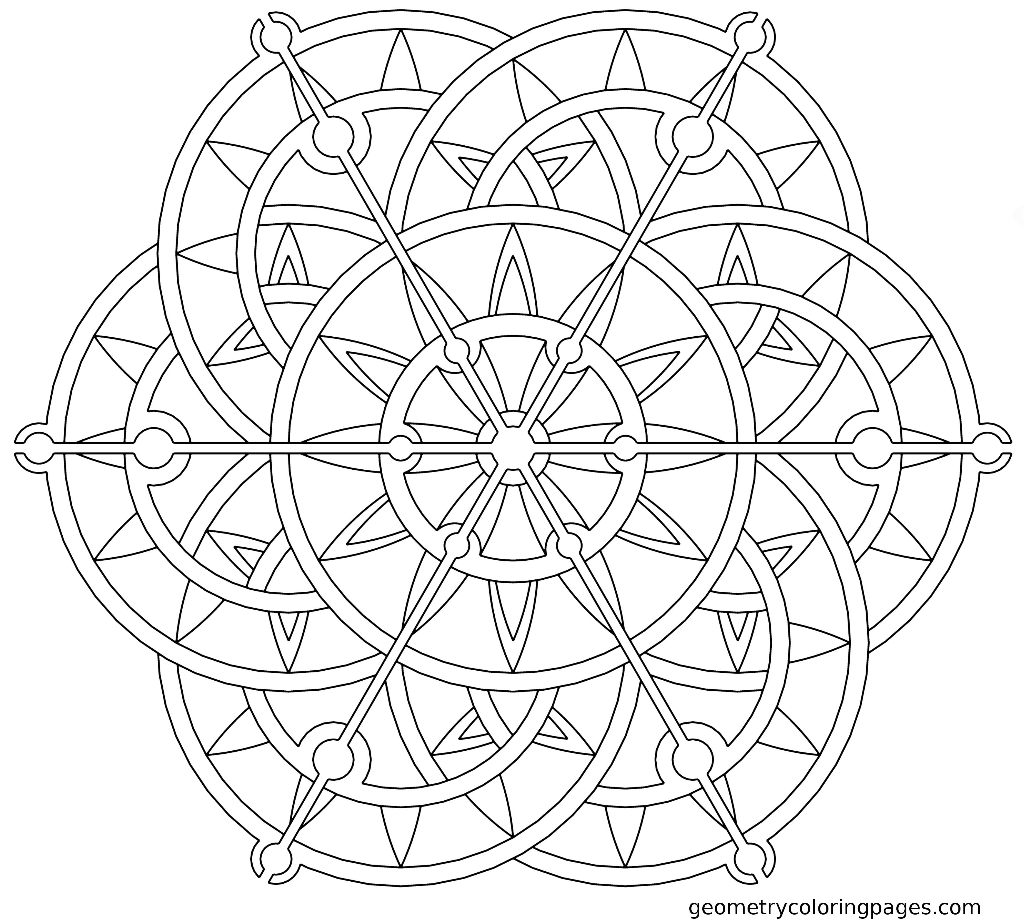 3482x3140 Awesome Geometric Mandala Coloring Pages Gallery Printable