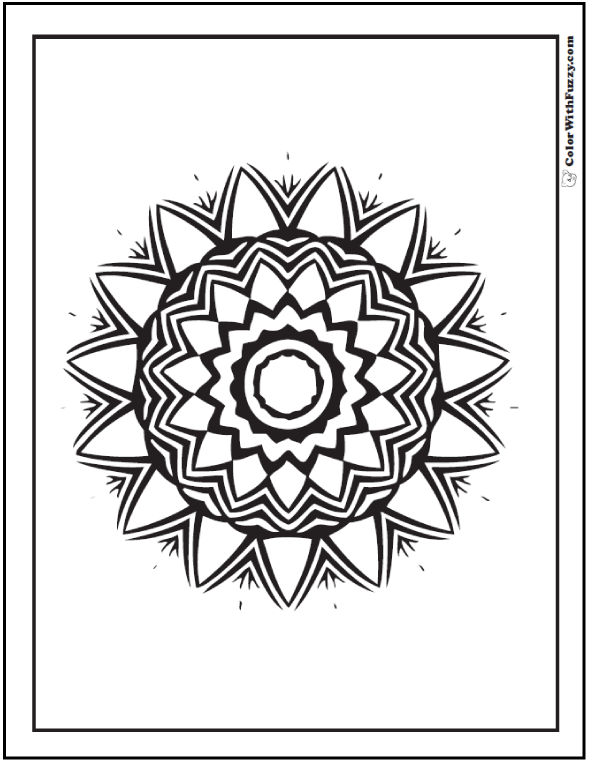 Geometric Pattern Coloring Pages For Adults