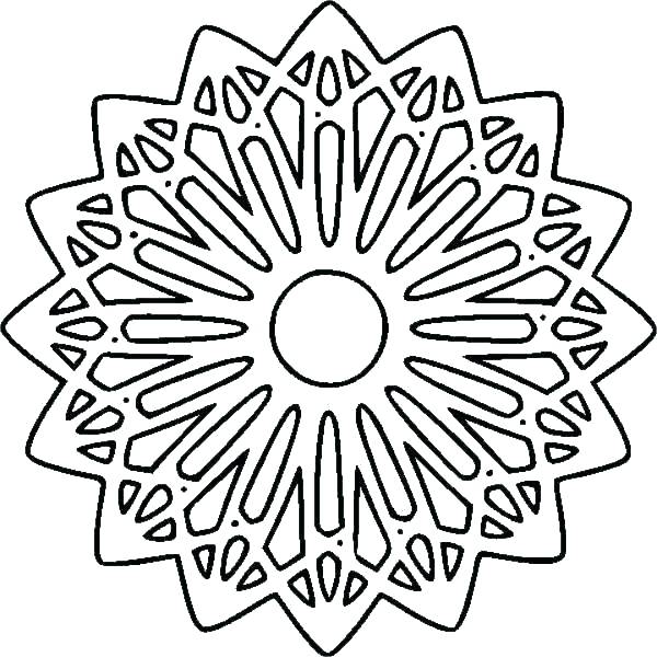 600x600 Geometric Pattern Coloring Pages Free Geometric Coloring Pages