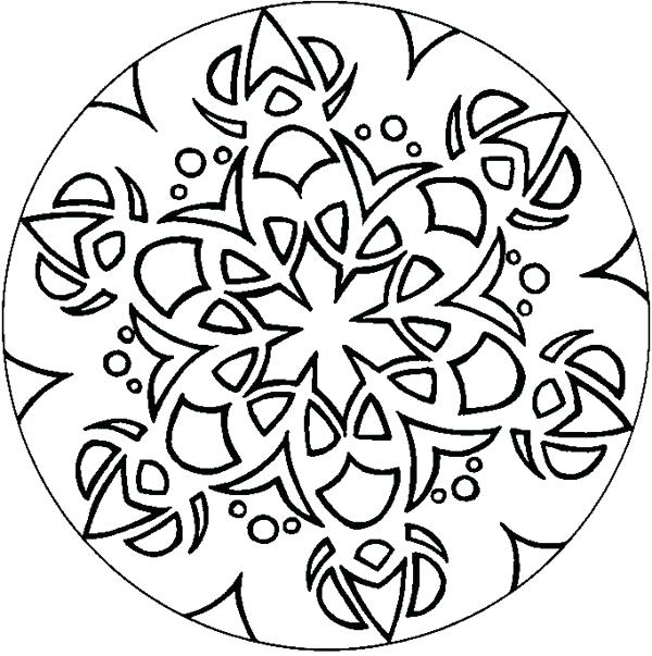 600x603 Geometric Pattern Coloring Pages Geometric Coloring Pages