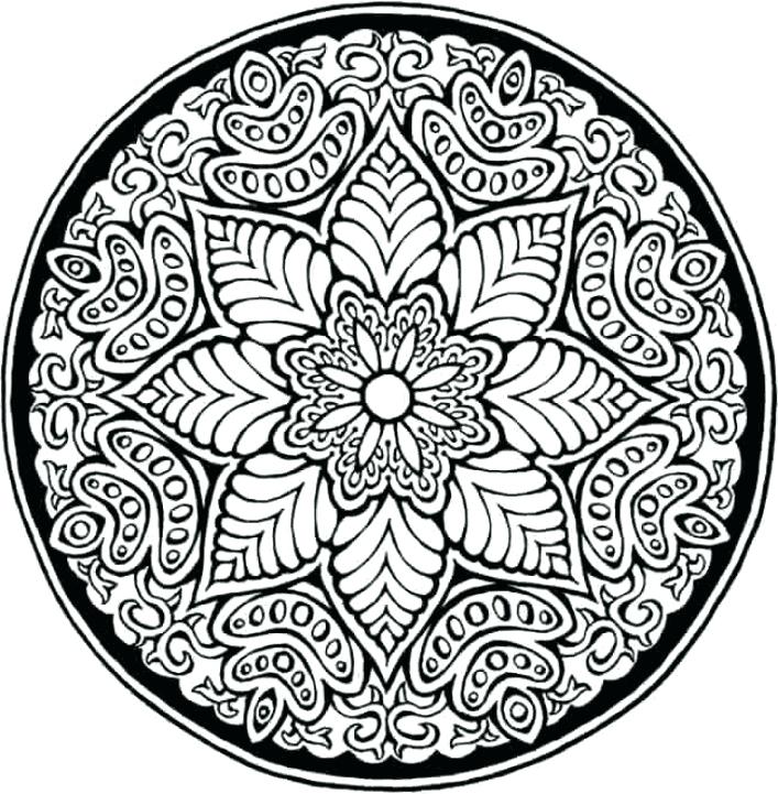 707x721 Geometric Patterns Coloring Pages