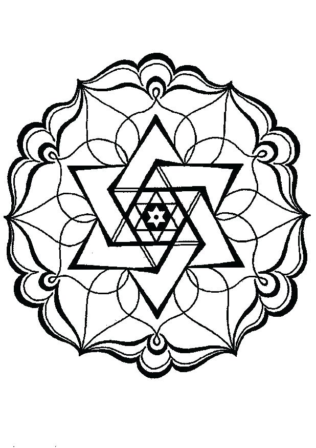 Geometric Coloring Pages Printable 618x874 Geometric Coloring Pages Printable