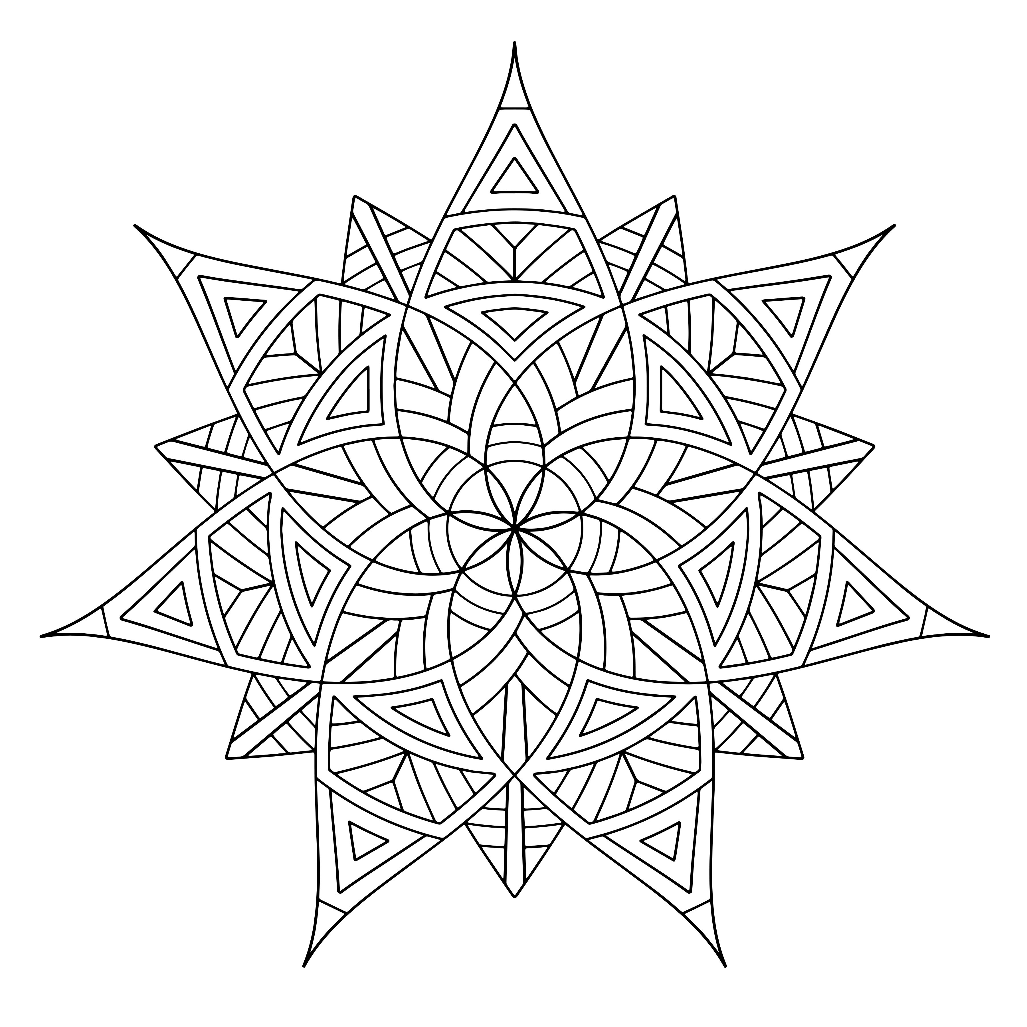 Free Printable Geometric Coloring Pages For Adults. 3600x3600 Free Printable Geometric Coloring Pages For Adults.