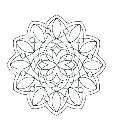 Printable Geometric Coloring Pages Geometric Free Printable 390x450 Printable Geometric Coloring Pages Geometric Free Printable