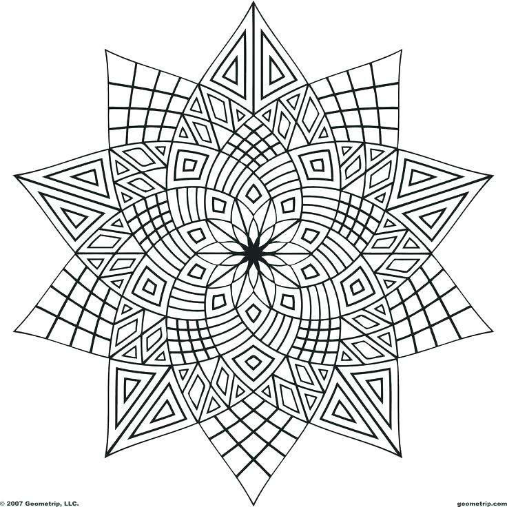 Coloring Geometric Shapes Coloring Pages Geometric Love Geometric 736x736 Coloring Geometric Shapes Coloring Pages Geometric Love Geometric