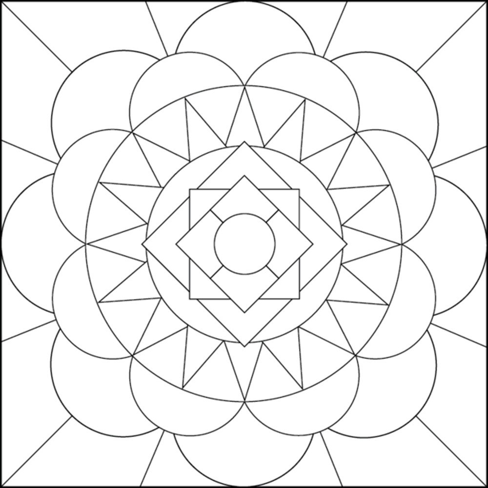 1000x1000 Fresh Geometry Coloring Pages Coloringsuite Free Coloring Pages