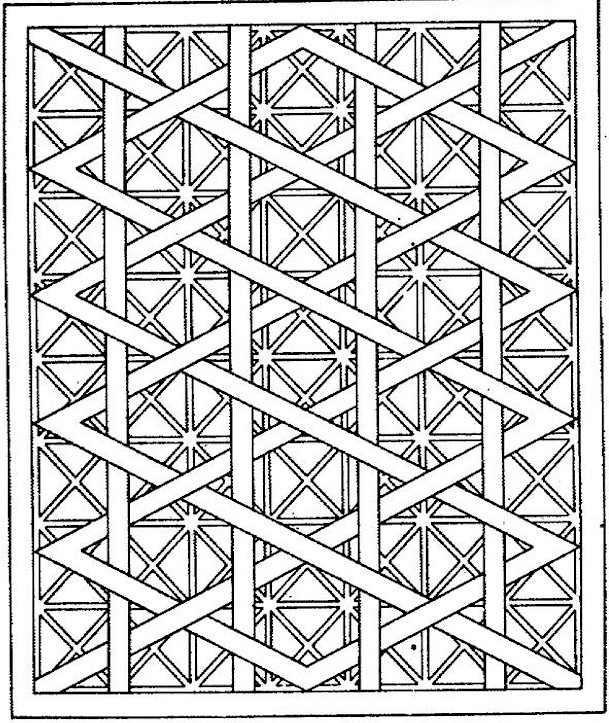 609x723 Geometric Coloring Pages
