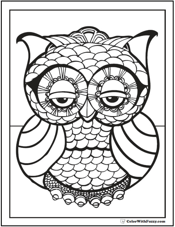 590x762 70 Geometric Coloring Pages To Print And Customize Amazing Design
