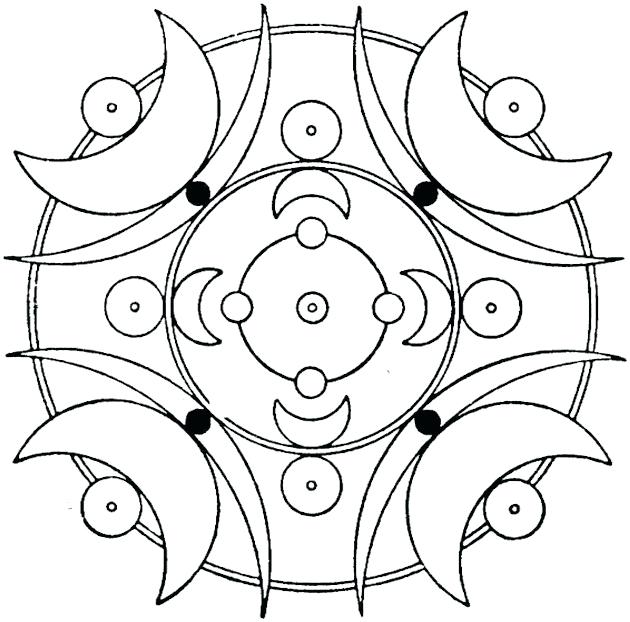 630x622 Geometric Shapes Coloring Pages Geometric Coloring Pages 2