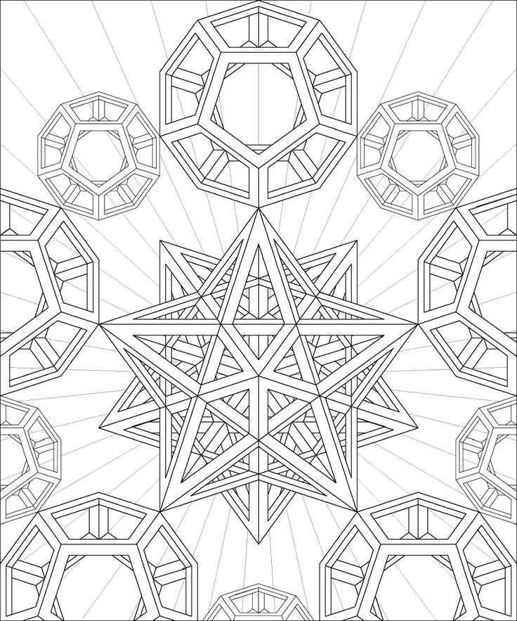 736x883 Beautiful Geometric Coloring Pages For Kids And Coloring Pages