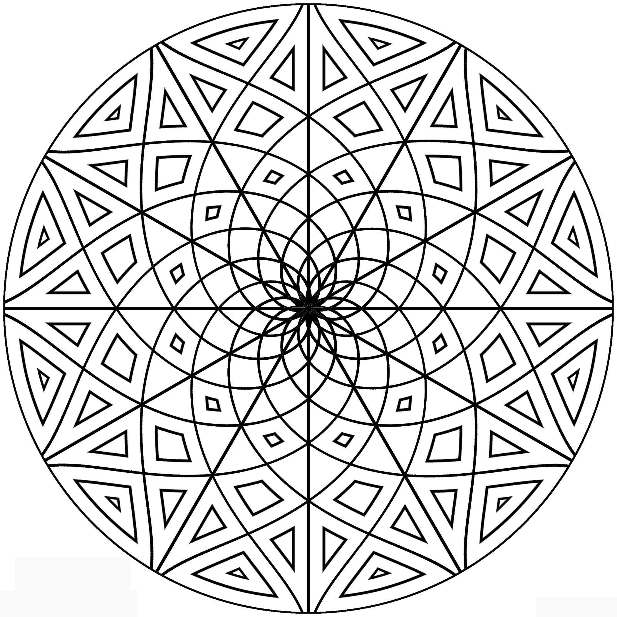 2100x2100 Coloring Pages Adults Geometric @ Astonishing Printable Geometric