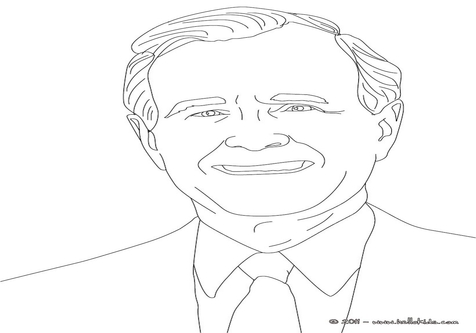 George Bush Face Coloring Page Image Clipart Images 476x333 George Bush Face Coloring Page Image Clipart Images