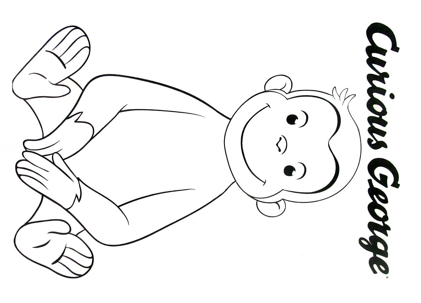 1462x1054 Curious George Coloring Pages