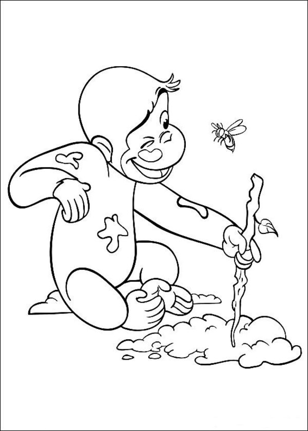 600x840 Curiose George Coloring Pages (10) Coloring Kids