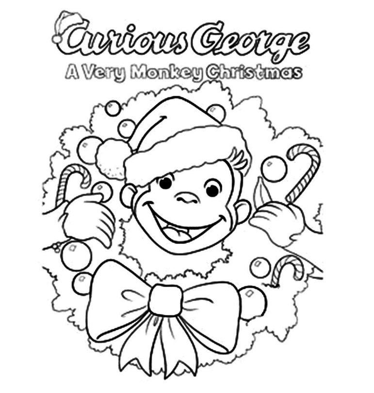 Curious George Coloring Pages 771x811 Curious George Coloring Pages