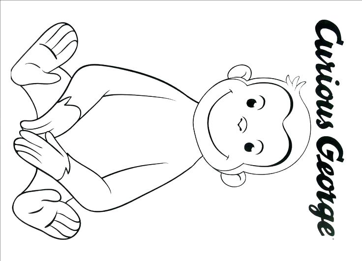 Curious George Coloring Pages Curious Coloring Pages To Print 736x531 Curious George Coloring Pages Curious Coloring Pages To Print