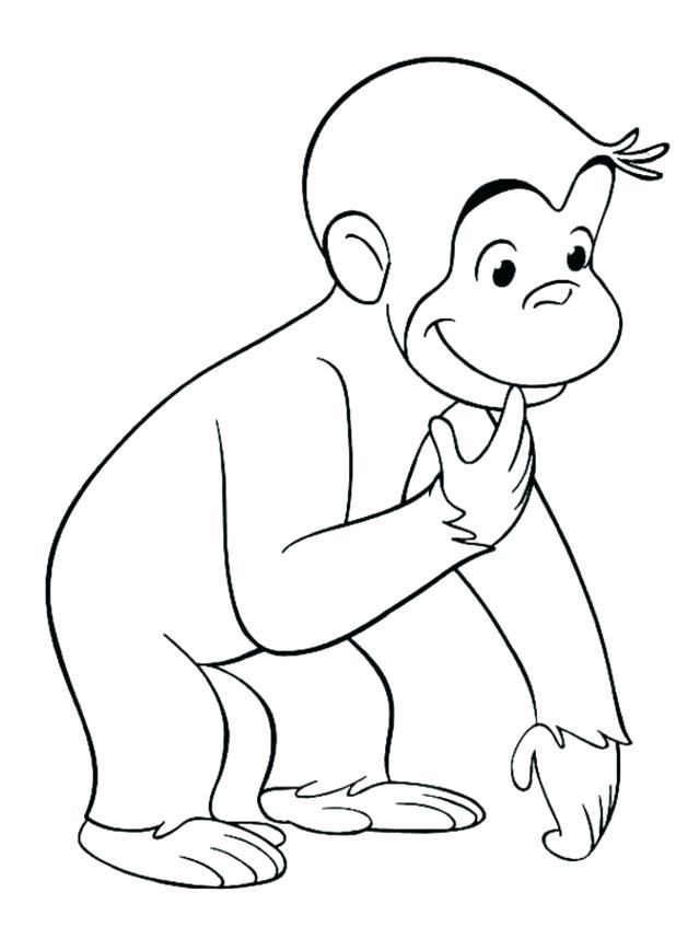 Curious George Printable Coloring Pages Curious Coloring Page 618x868 Curious George Printable Coloring Pages Curious Coloring Page