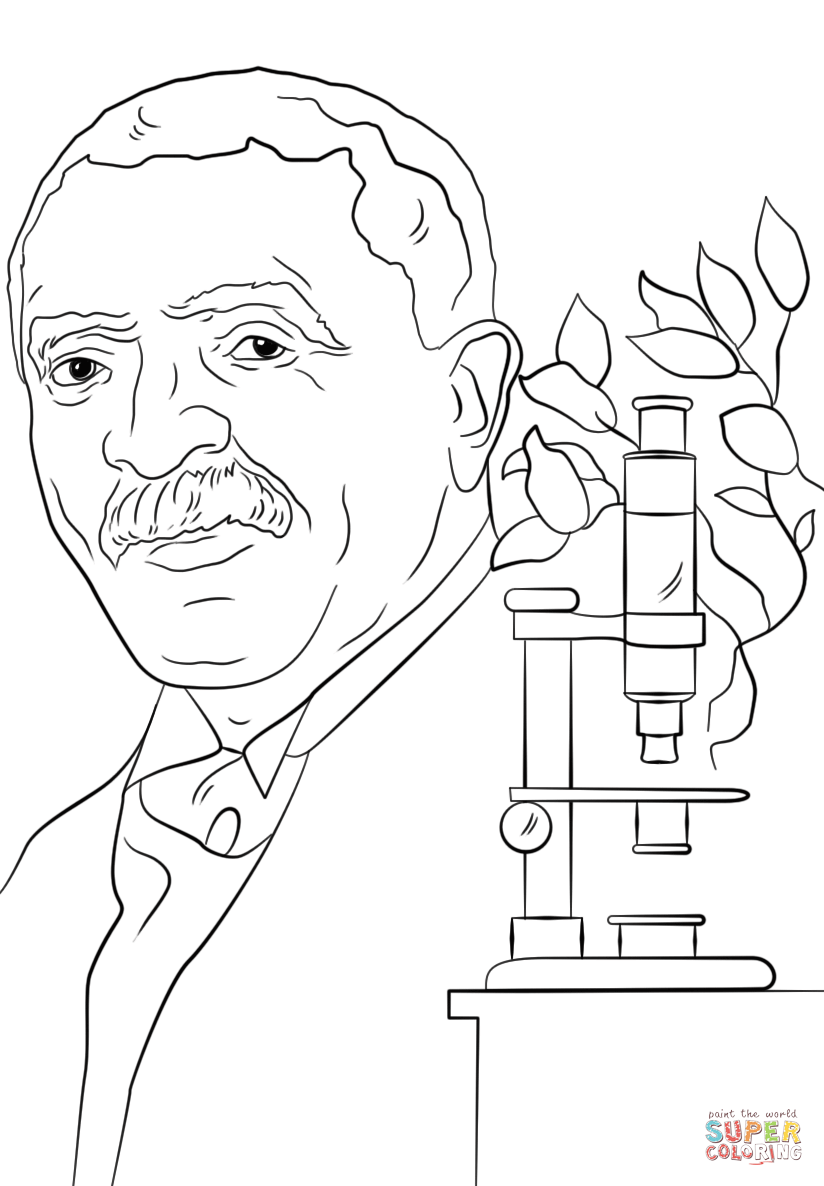 George Washington Carver Coloring Page Free Printable Coloring 824x1186 George Washington Carver Coloring Page Free Printable Coloring