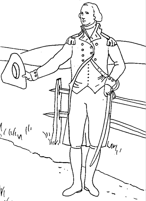 Us President George Washington Coloring Page Amp Coloring Book 508x698 Us President George Washington Coloring Page Amp Coloring Book